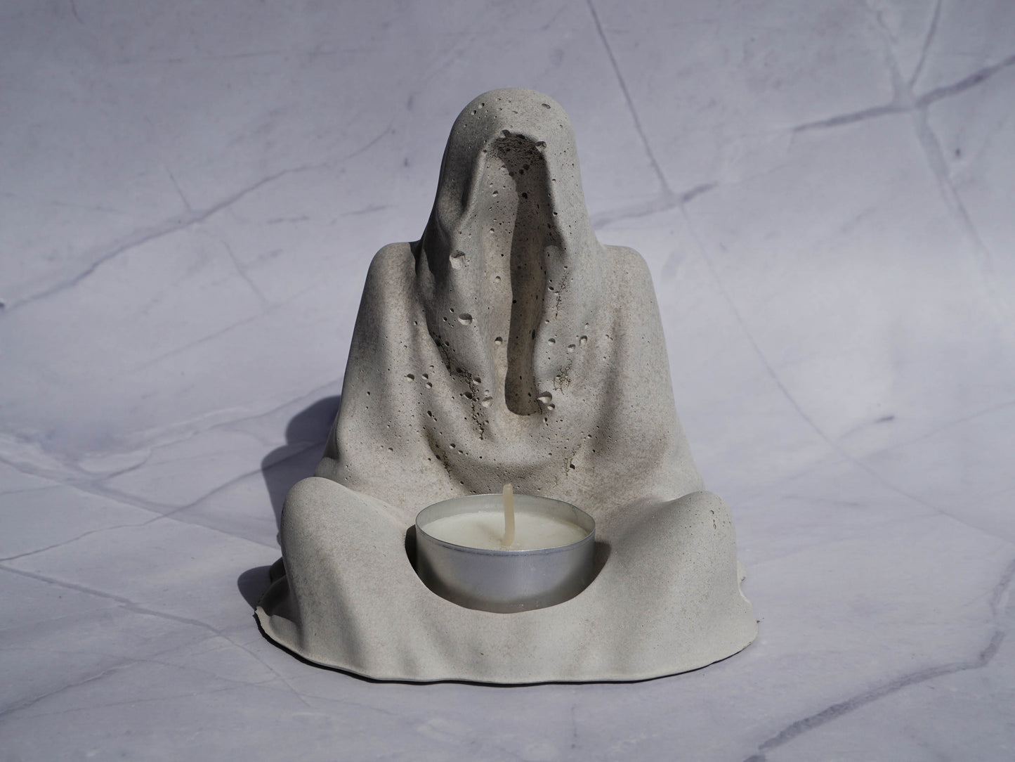 Concrete Tealight candle holder | Grim Reaper | Ghost | Ghotic