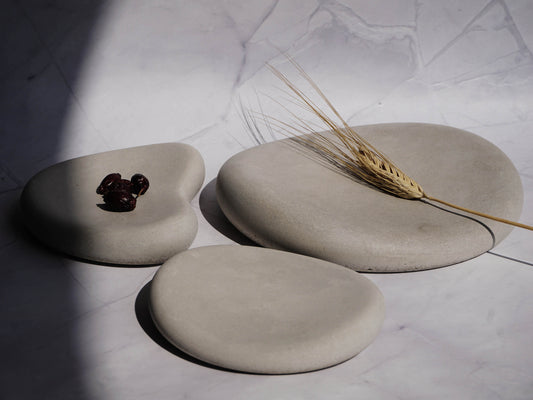 Set of 3 Concrete Trays | Minimal | Modern