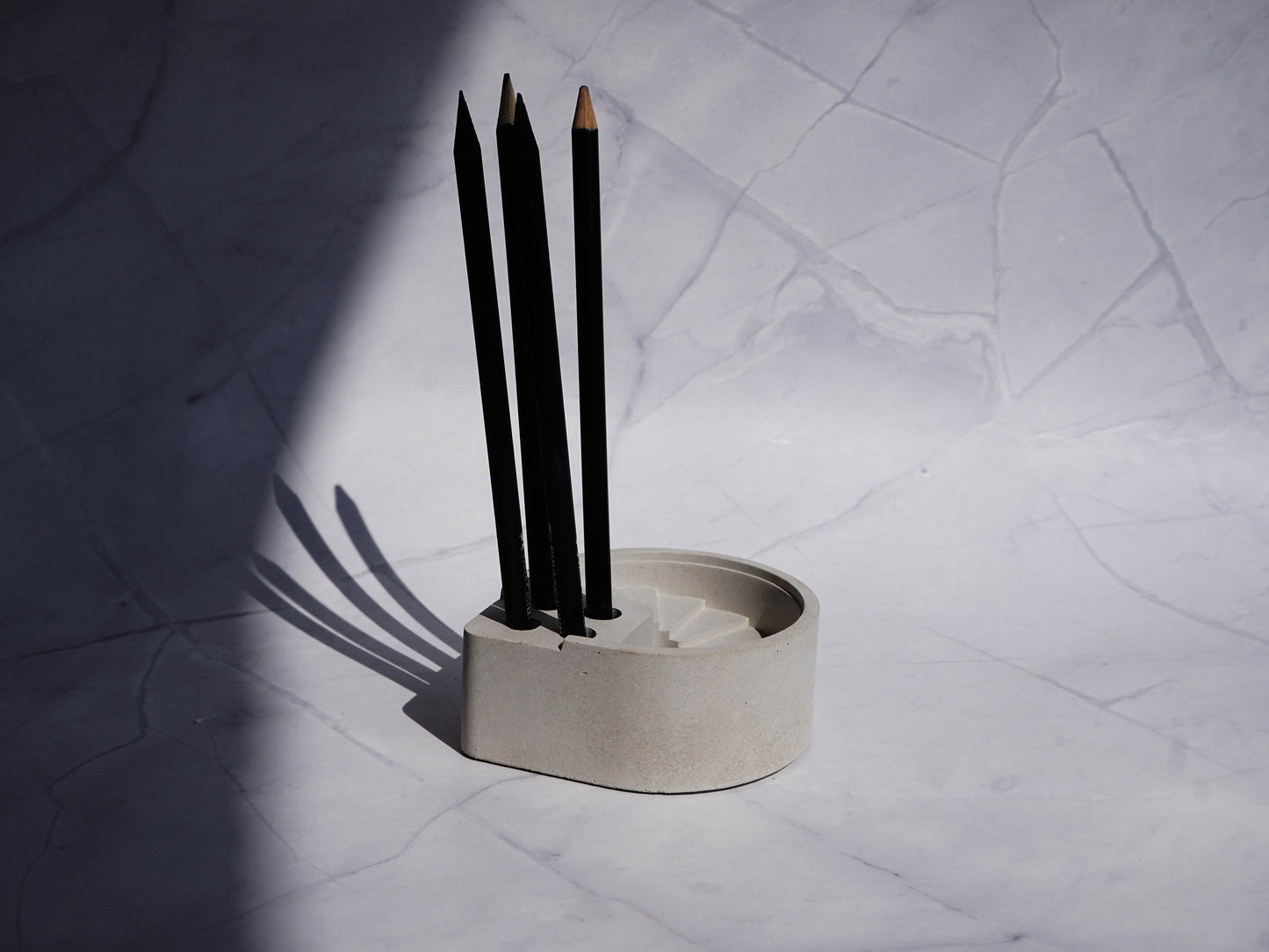 Concrete Penholder | Abstract | Geometric