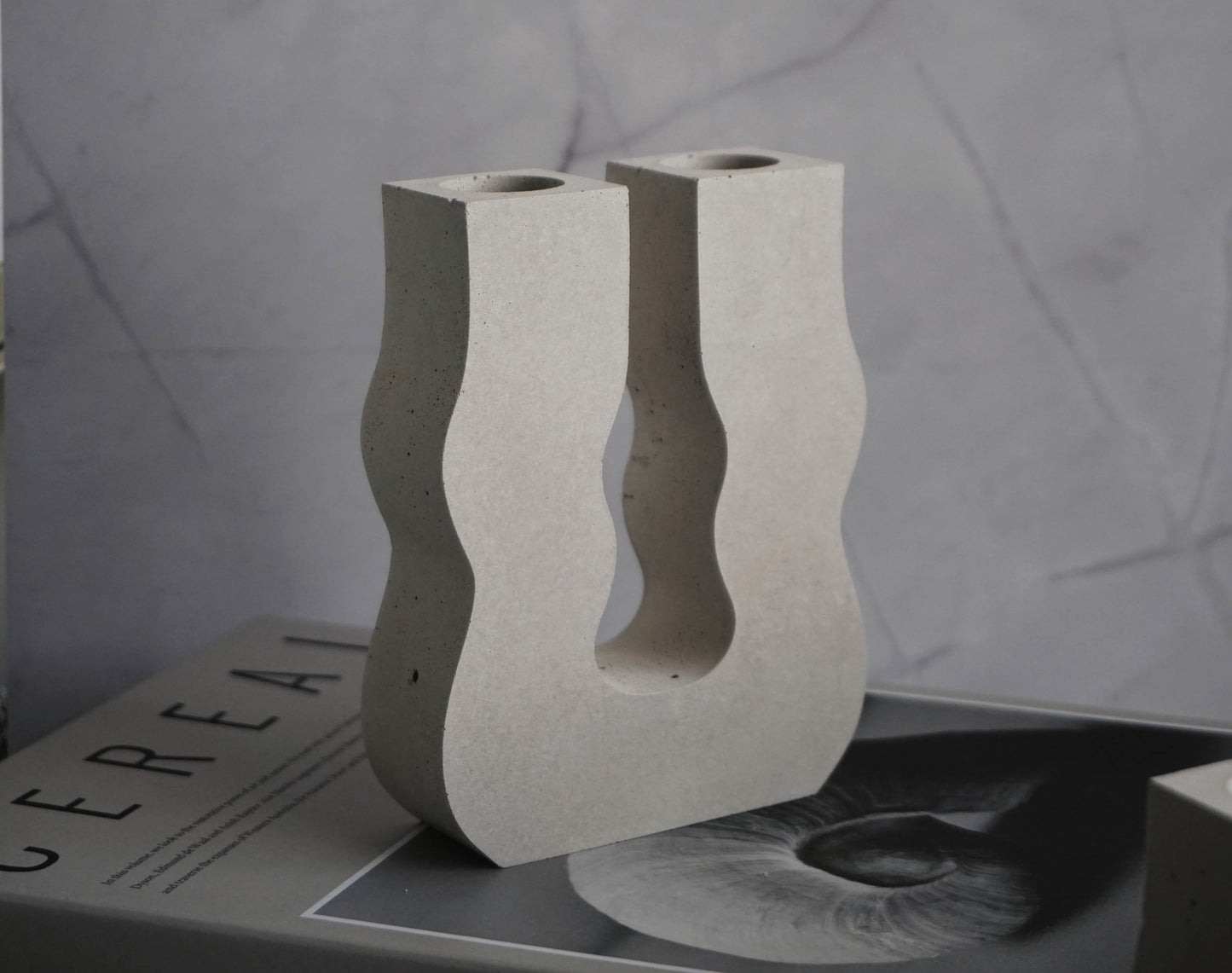 Concrete Candlestick Holder | Scandi | Minimal Design