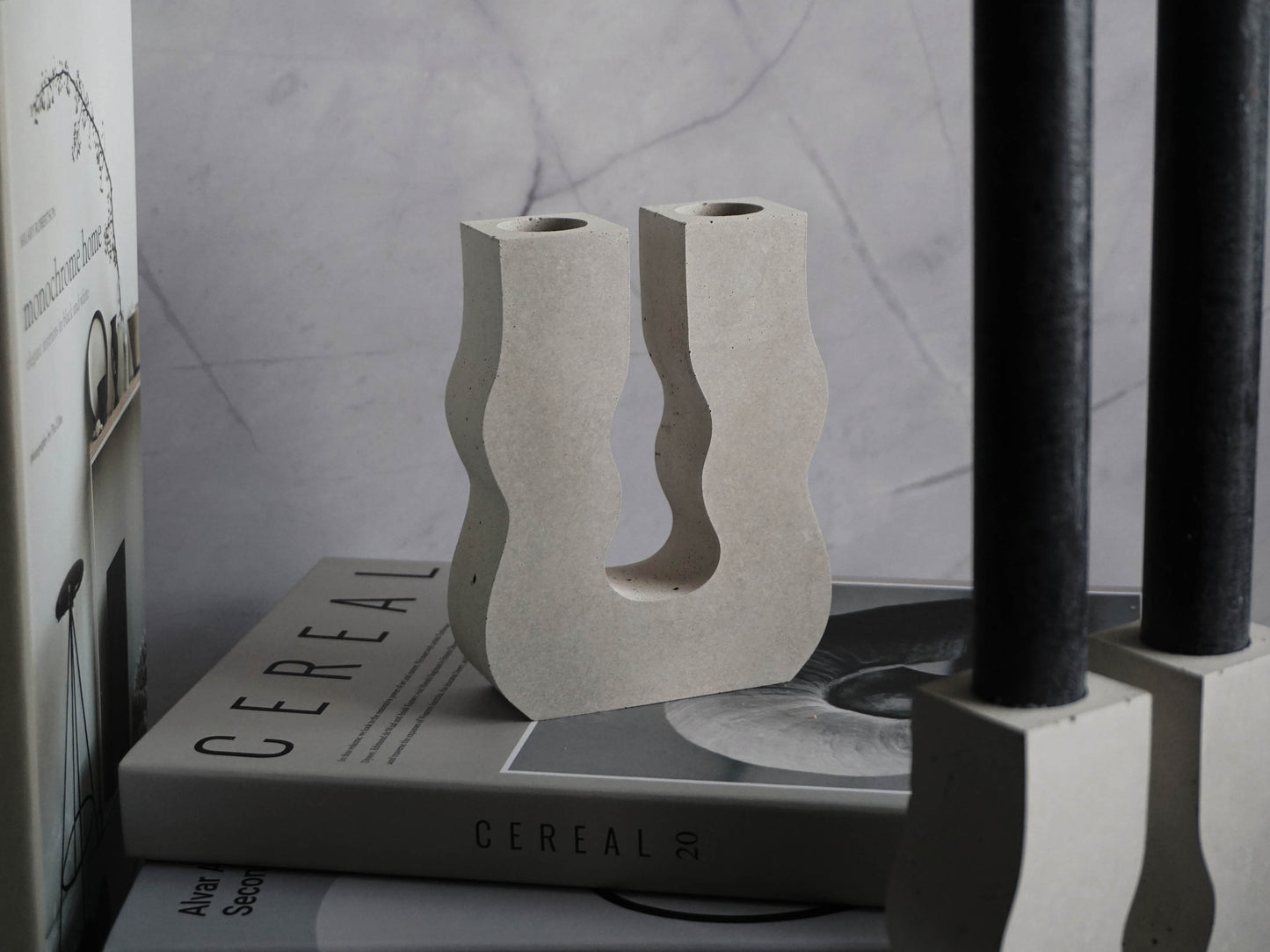 Concrete Candlestick Holder | Scandi | Minimal Design