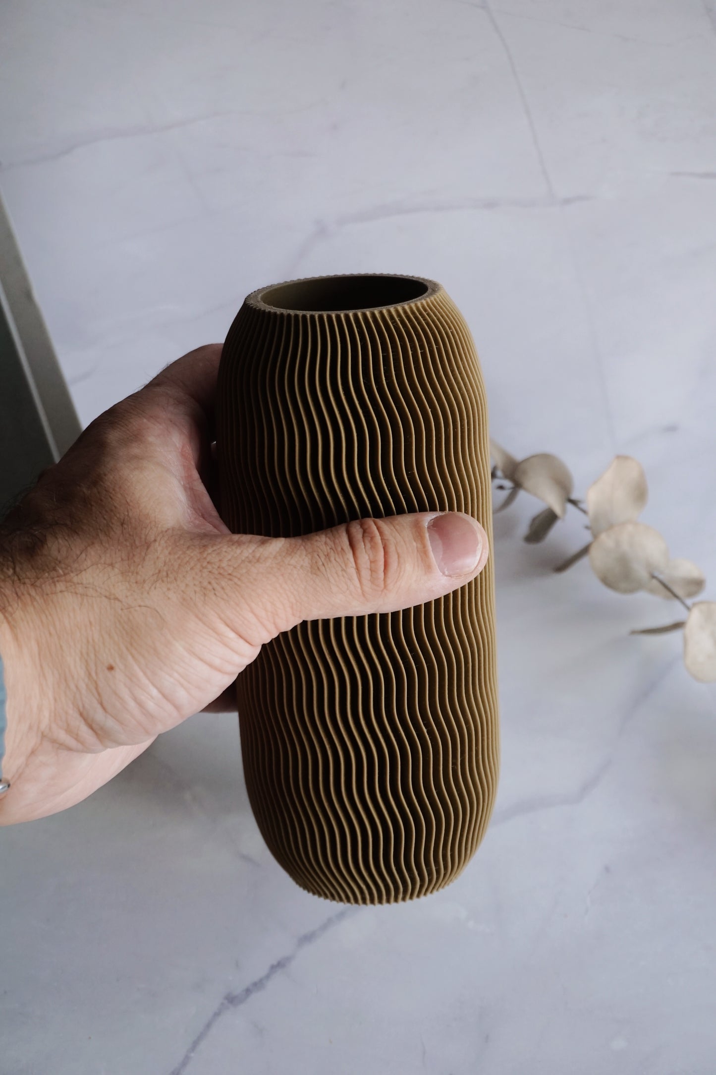 Minimalist "Pill" Vase | 3D Printed