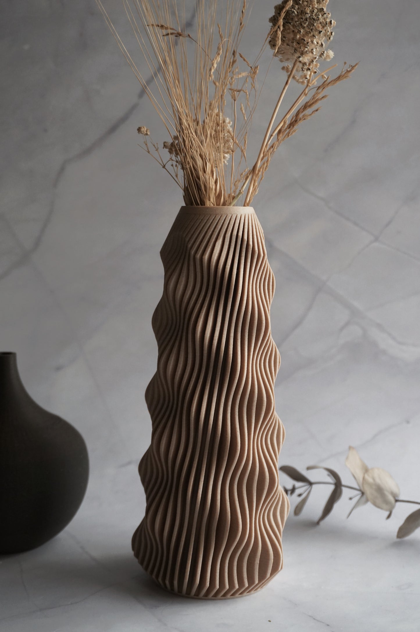 Modern Wood Vase "Stockholm"