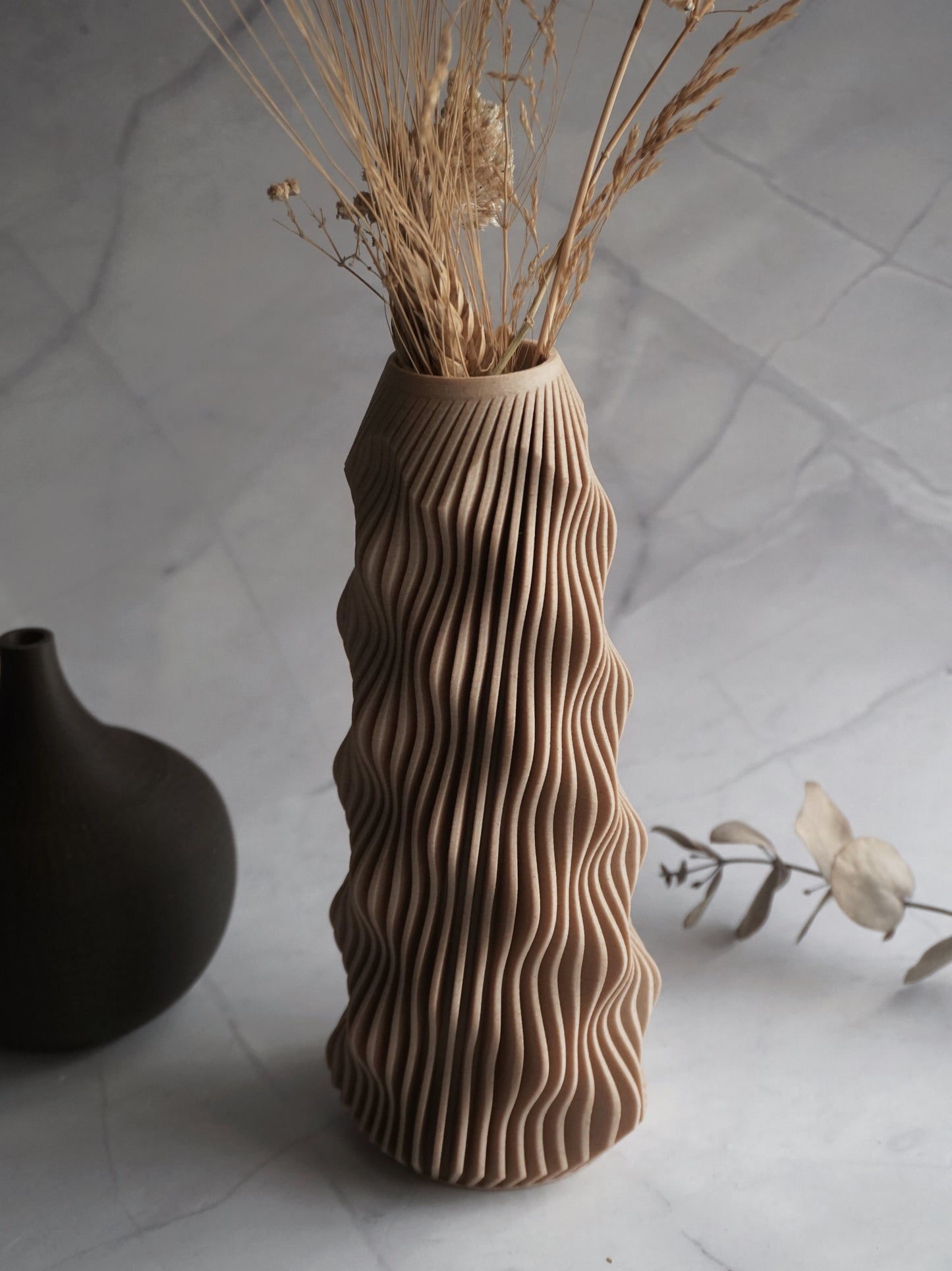 Modern Wood Vase "Stockholm"