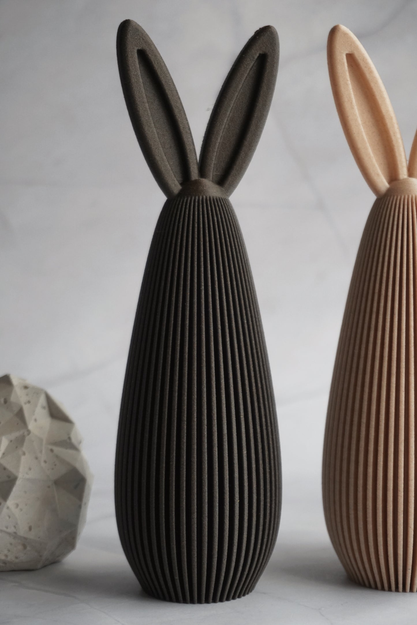 Wood Minimal Easter Bunnies