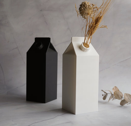 Milk Carton Vase | Minimal Home Decor