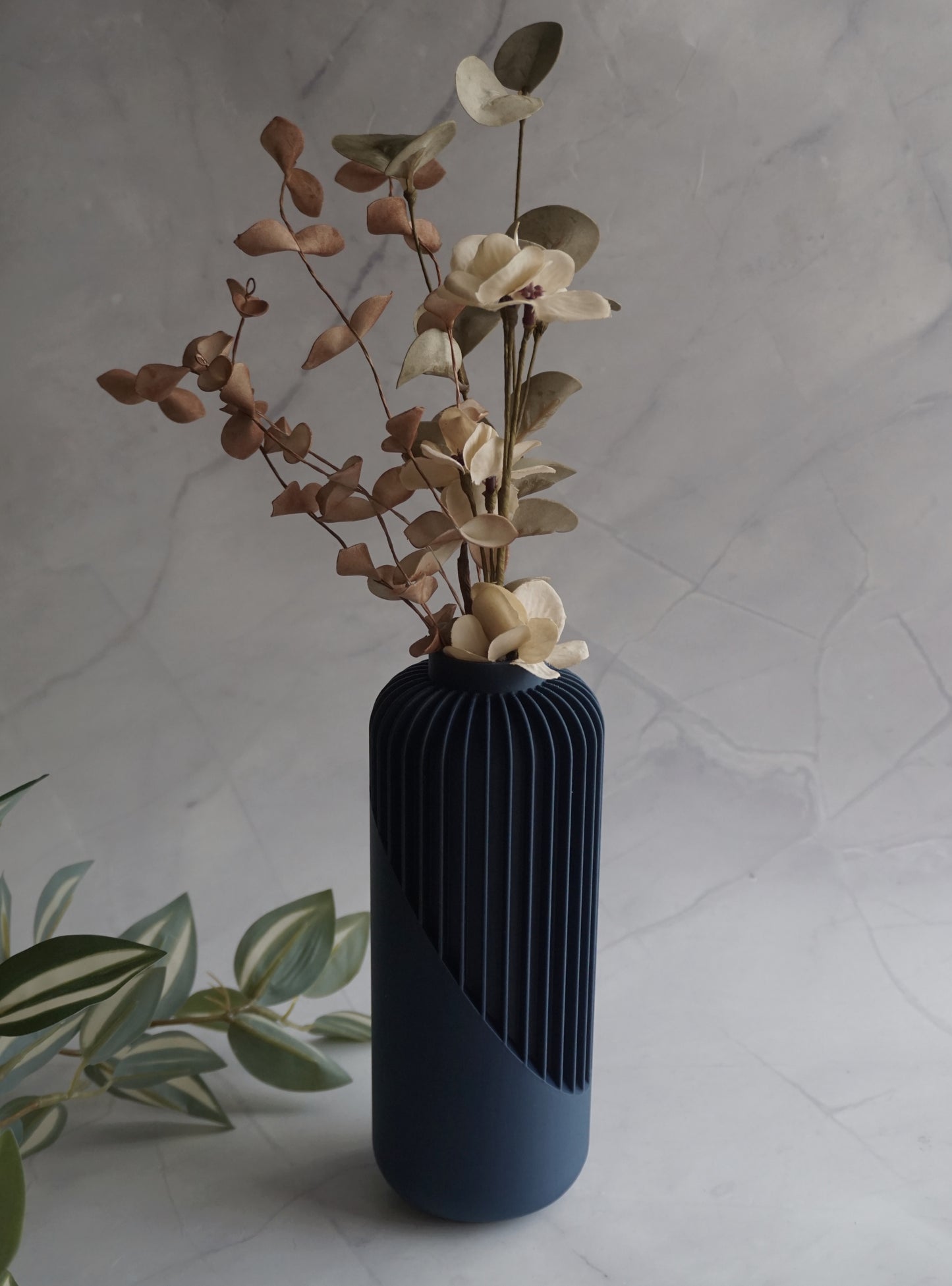 Minimal Navy Blue Vase