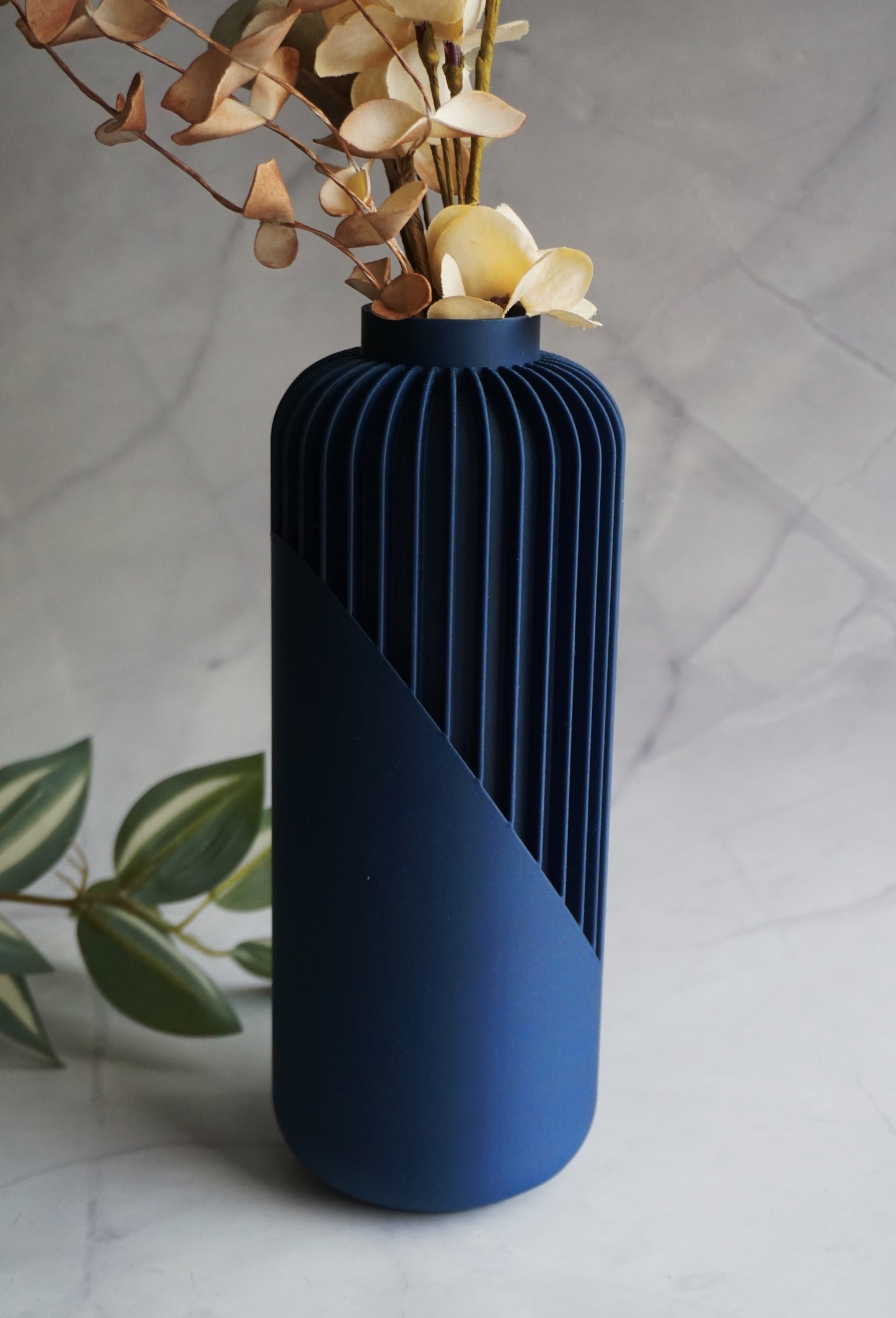 Minimal Navy Blue Vase