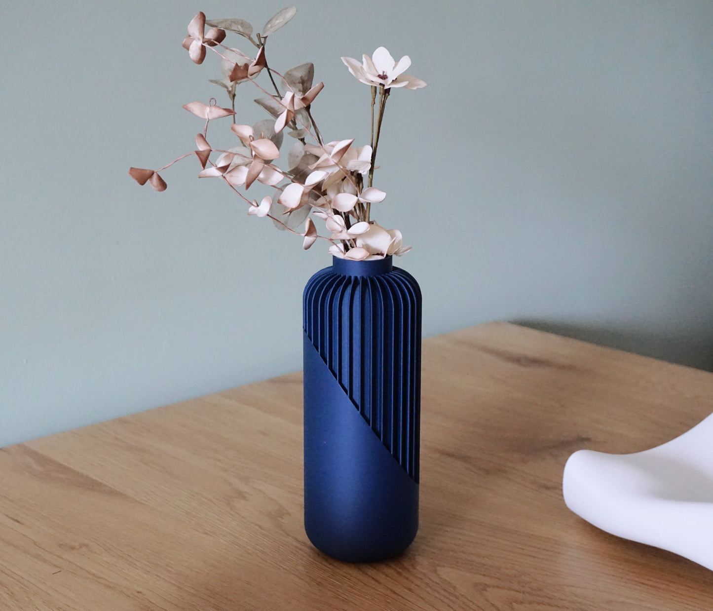 Minimal Navy Blue Vase