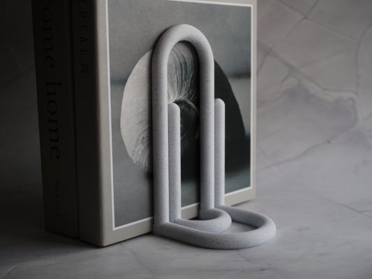 Paperclip Bookend | Minimalist Decor | Abstract Home Decor