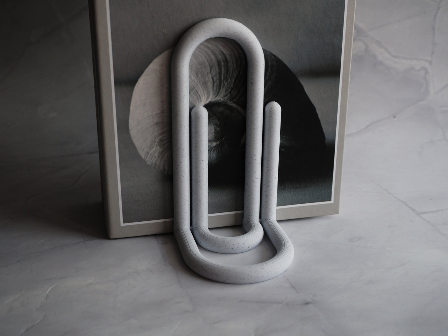 Paperclip Bookend | Minimalist Decor | Abstract Home Decor