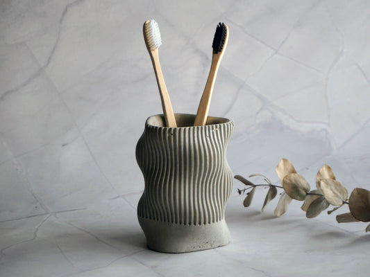 Concrete irregular pen holder | Toothbrush Holder | Cup