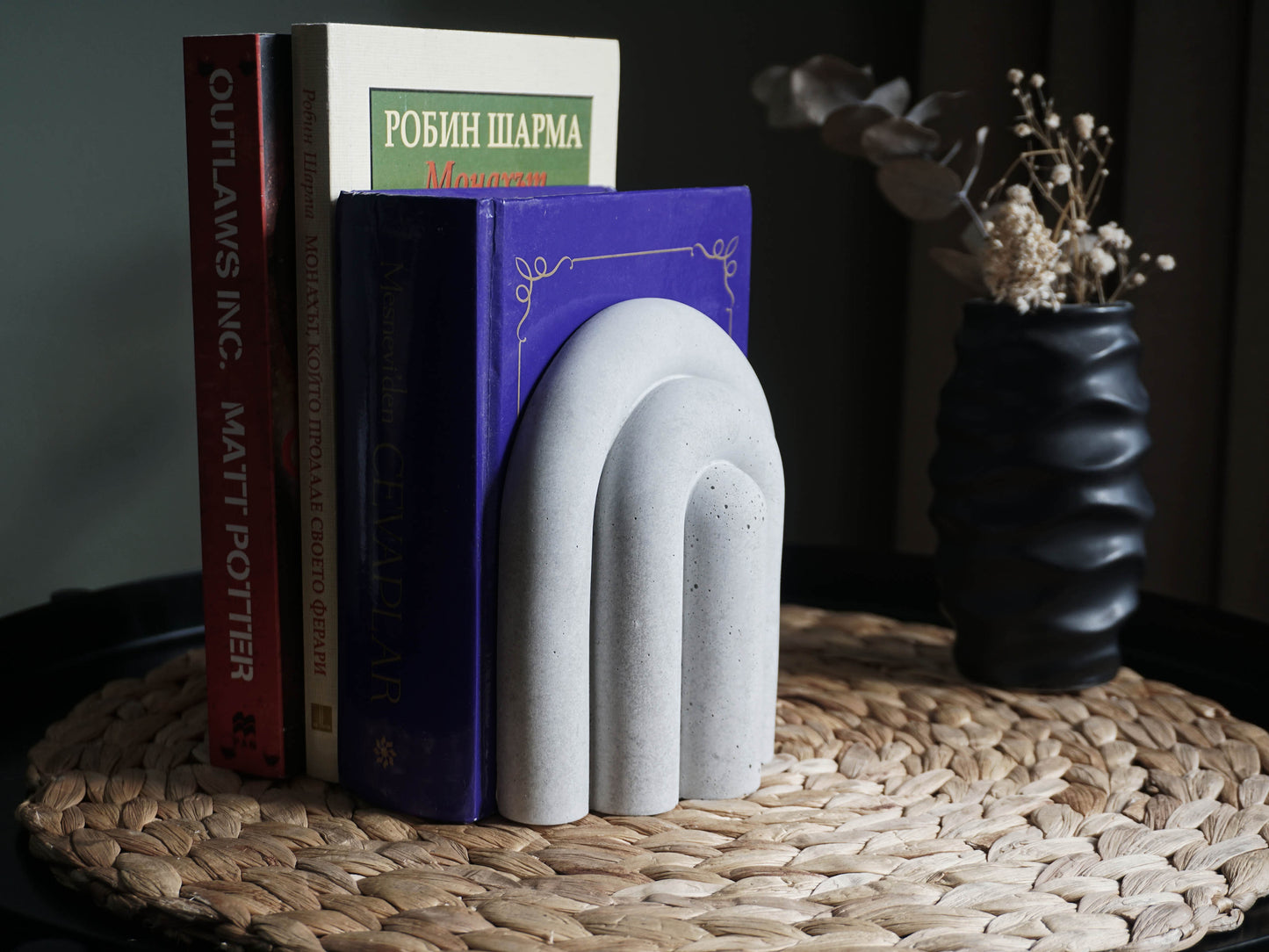 Concrete Bookends | Set of 2