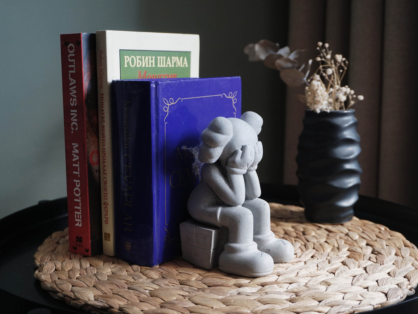 Concrete KAWS Sculpture | Bookend | Decoration