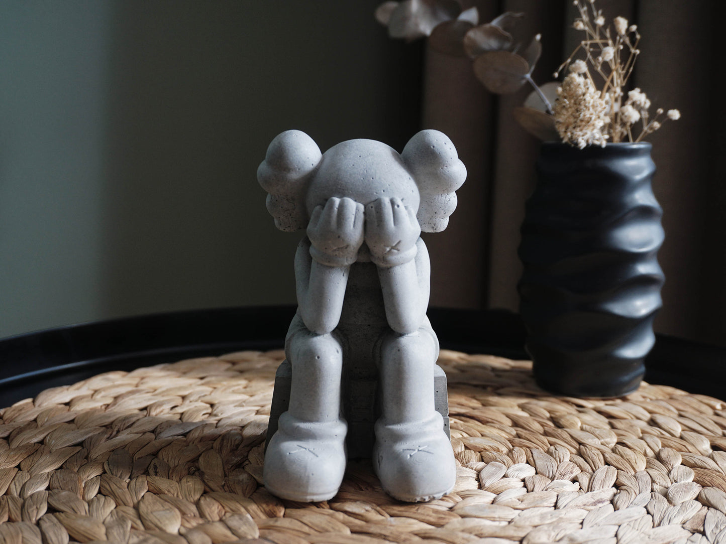 Concrete KAWS Sculpture | Bookend | Decoration