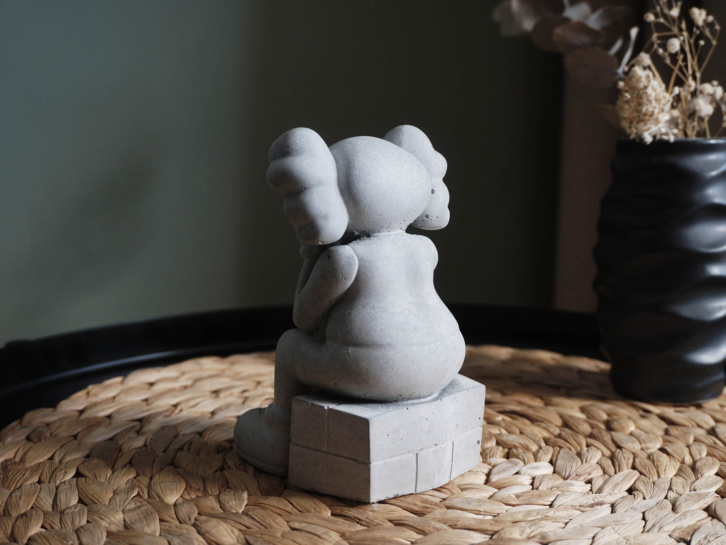 Concrete KAWS Sculpture | Bookend | Decoration