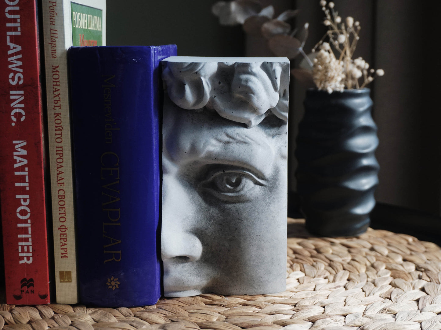 DAVID Concrete Bookend | Abstract Art