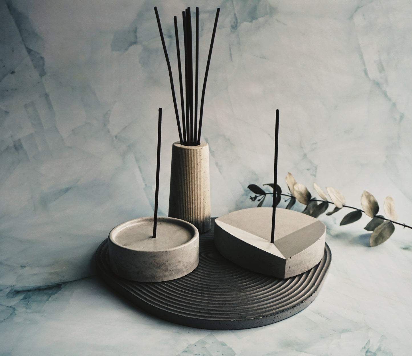 Concrete Incense Holders